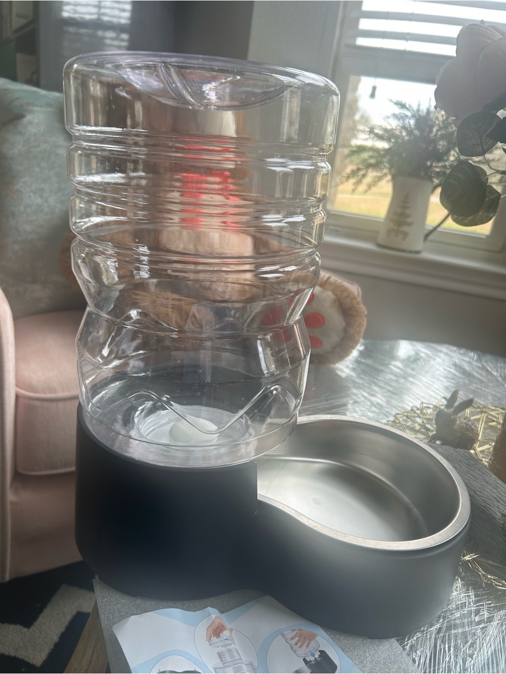 Black Water Dispenser Vase-Style Home Accent